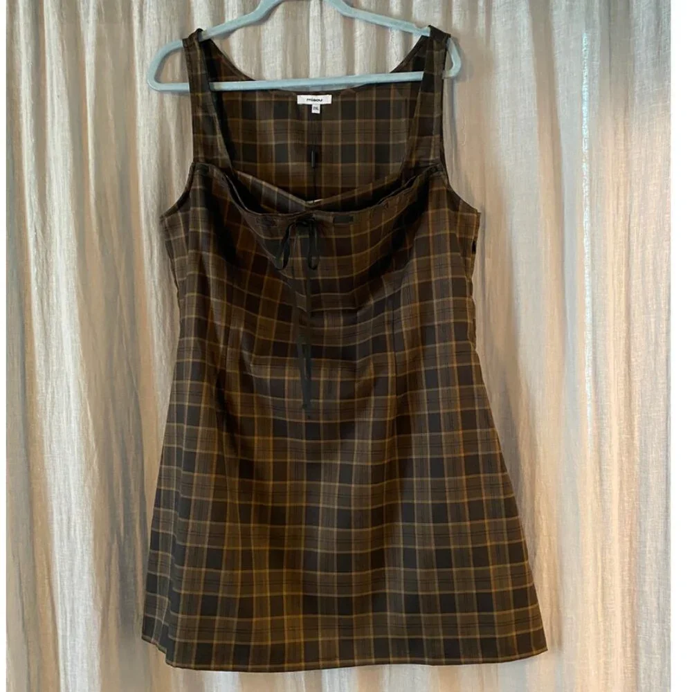 Miaou Plaid Ginger Dress NWT - Picture 2 of 6